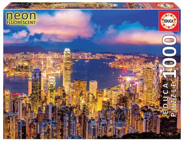 EDUCA BORRAS PUZZLE Hong Kong Skyline 1000 Piece Puzzle - PUZZLES