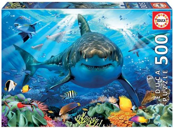 EDUCA BORRAS PUZZLE Great White Shark 500 Piece Puzzle - PUZZLES