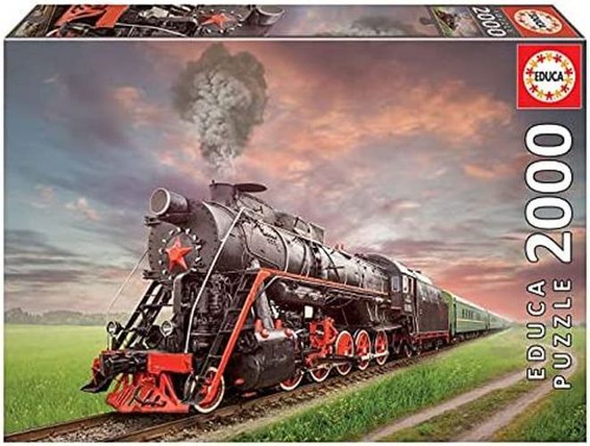 EDUCA BORRAS PUZZLE Steam Train 2000 Piece Puzzle