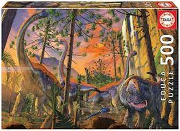 EDUCA BORRAS PUZZLE Curious Dinosaur 500 Piece Puzzle