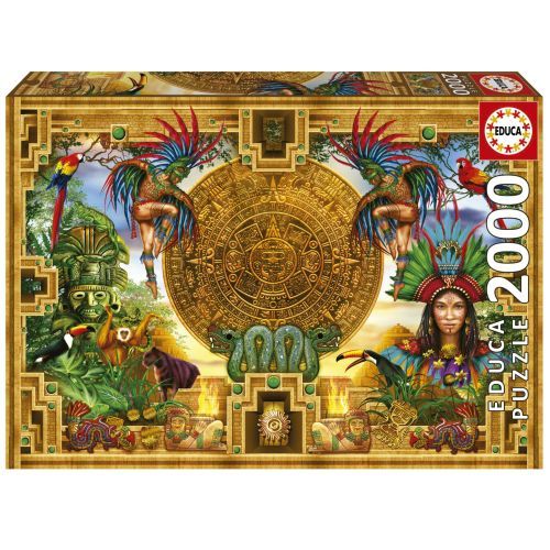 EDUCA BORRAS PUZZLE Aztec Mayan Montage 2000 Piece Puzzle - PUZZLES