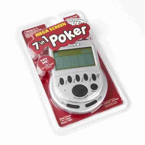 EDUCA BORRAS PUZZLE 7 In 1 Poker On A Mega Screen Electronic Hand Held Game - BOARD GAMES