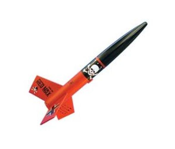 ESTES Der Red Max Paint And Glue Model Rocket Kit - ROCKET