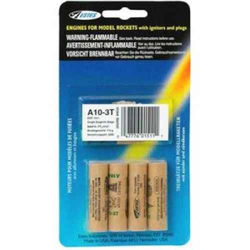 ESTES A10-3t Rocket Engines 4 Pack - 