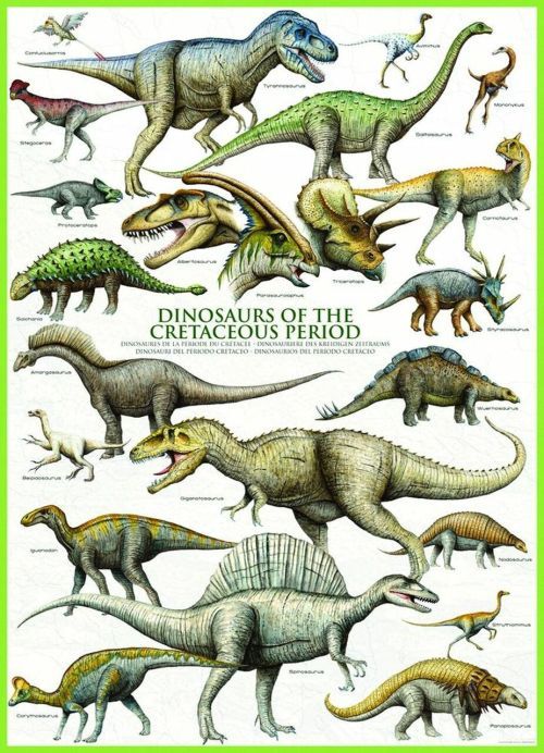 EUROGRAPHICS Dinosaurs Of The Cretaceous 1000 Piece Puzzle - 