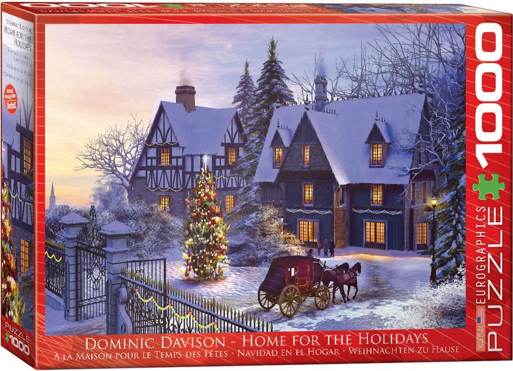 EUROGRAPHICS Home For The Holidays Christmas 1000 Piece Puzzle - 
