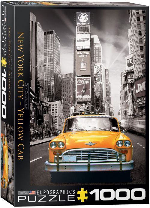 EUROGRAPHICS New Yor City, Yellow Cab 1000 Piece Puzzle - 