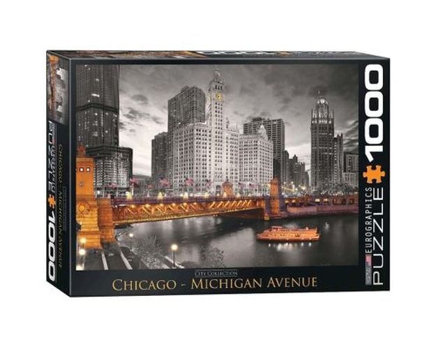 EUROGRAPHICS Chicago, Michigan Avenue 1000 Piece Puzzle - PUZZLES