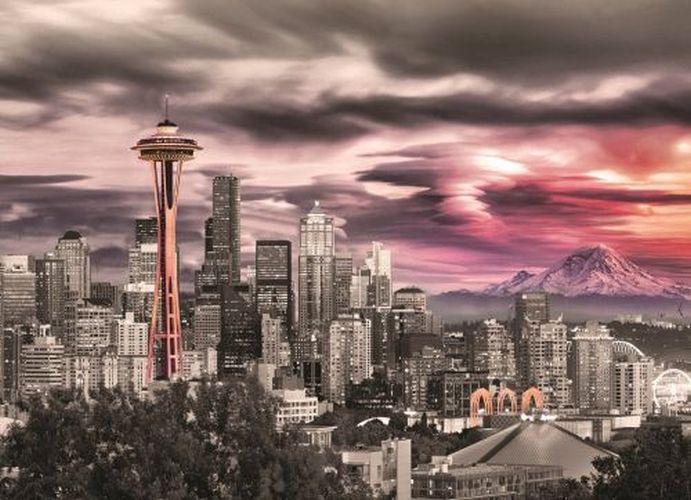 EUROGRAPHICS Seattle Space Needle 1000 Piece Puzzle - 