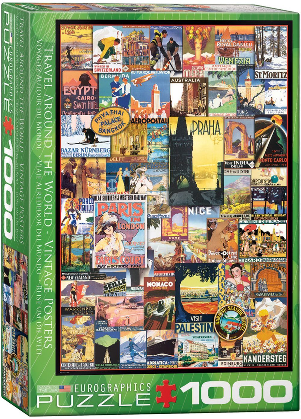 EUROGRAPHICS Travel Around The World 1000 Piece Puzzle - 