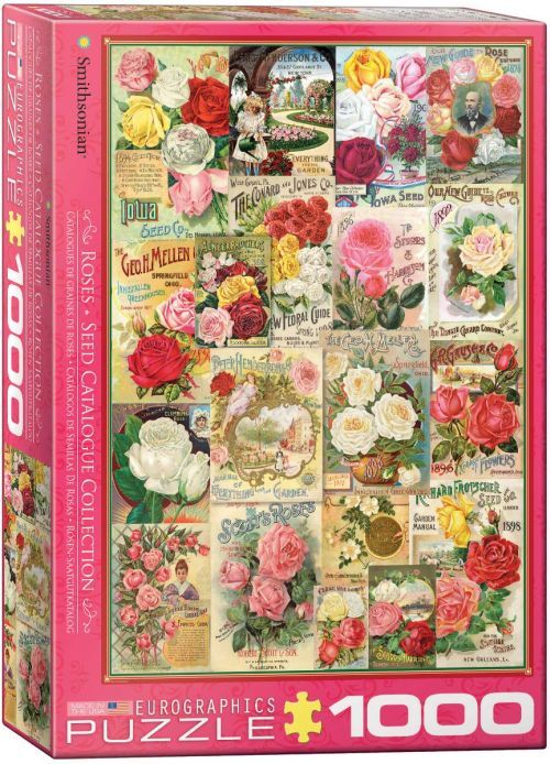 EUROGRAPHICS Roses Seed Catalog 1000 Piece Puzzle - .