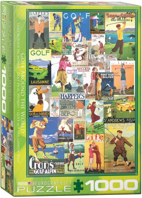 EUROGRAPHICS Golf Around The World 1000 Piece Puzzle - .