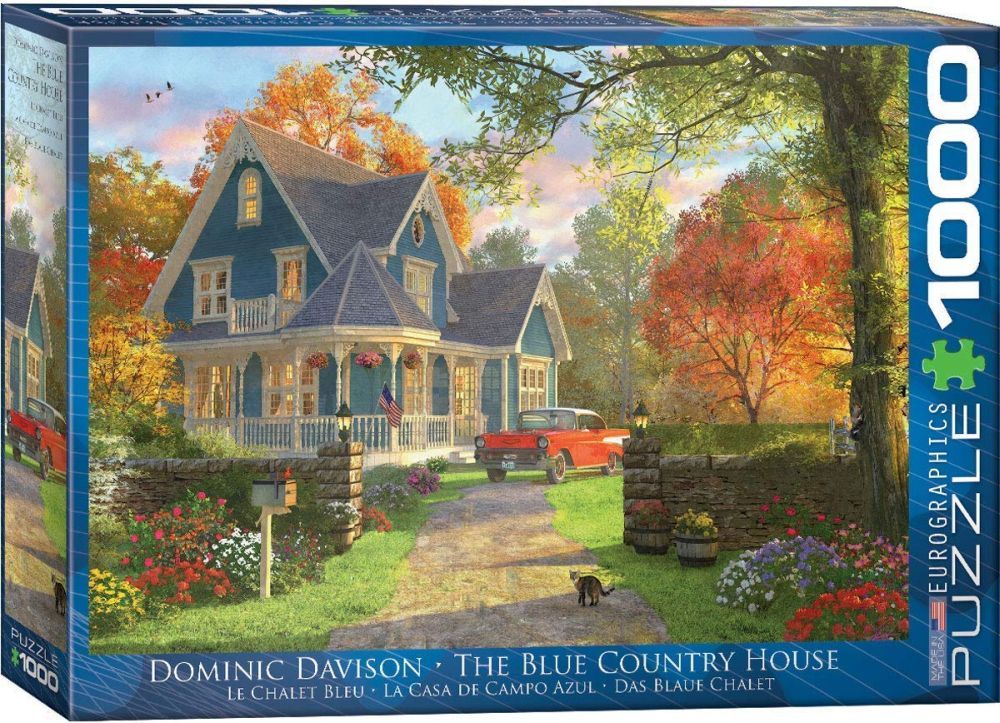 EUROGRAPHICS The Blue Country House 1000 Piece Puzzle - PUZZLES