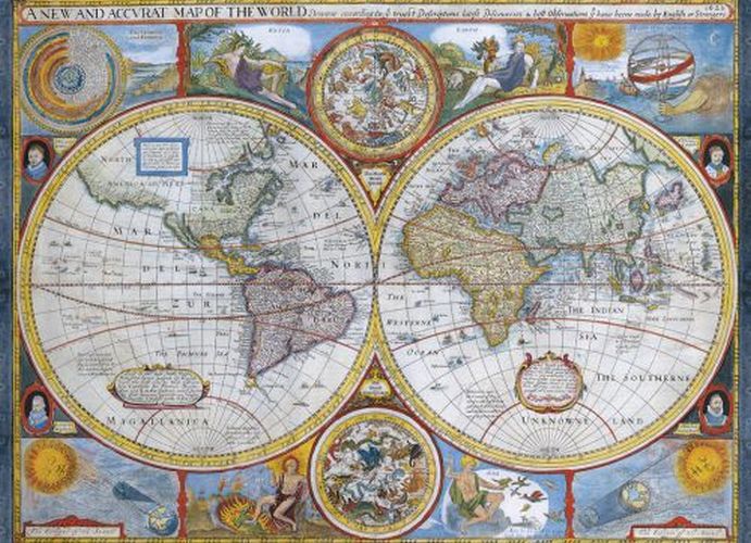 EUROGRAPHICS Antique World Map 1000 Piece Puzzle - .