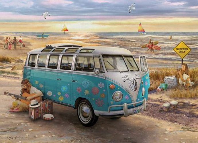 EUROGRAPHICS The Love And Hope Vw Bus 1000 Piece Puzzle - PUZZLES