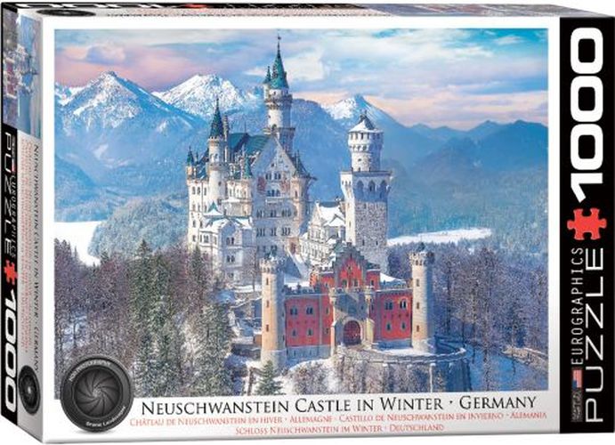 EUROGRAPHICS Neuschwanstein Castle In Winter 1000 Piece Puzzle - PUZZLES