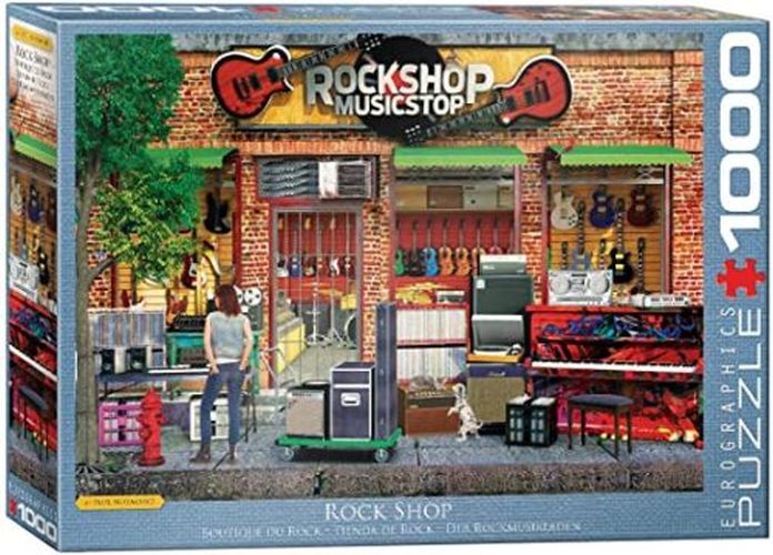 EUROGRAPHICS Rock Shop Music Stop 1000 Piece Puzzle - .
