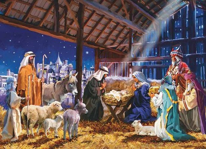 EUROGRAPHICS Nativity Christmas 1000 Piece Puzzle - 