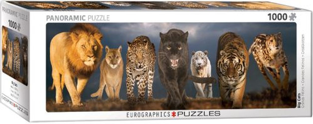 EUROGRAPHICS Big Cats Panorama 1000 Piece Puzzle - PUZZLES