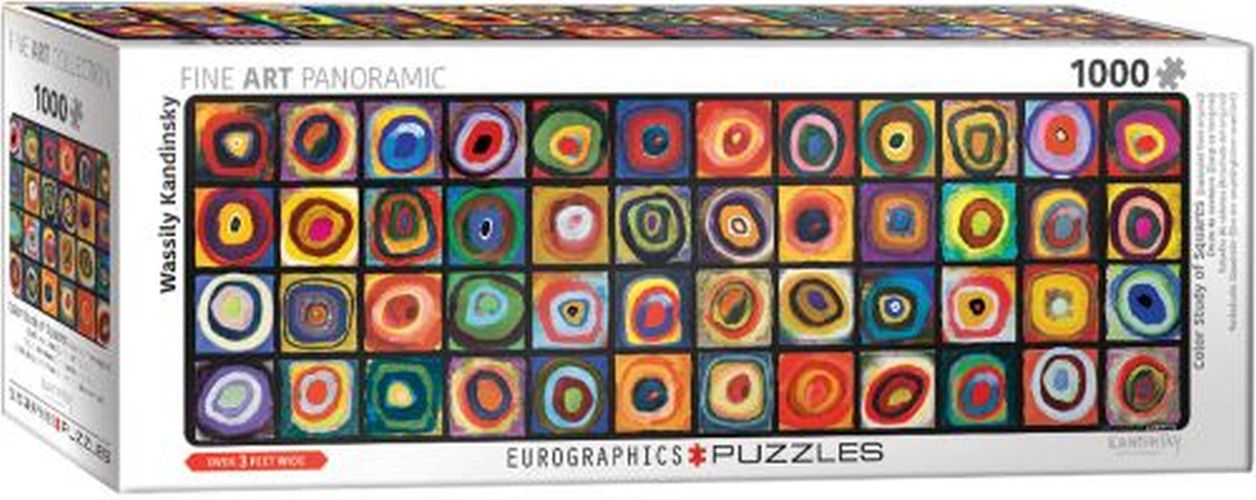EUROGRAPHICS Color Study Of Squares 1000 Piece Puzzle - PUZZLES