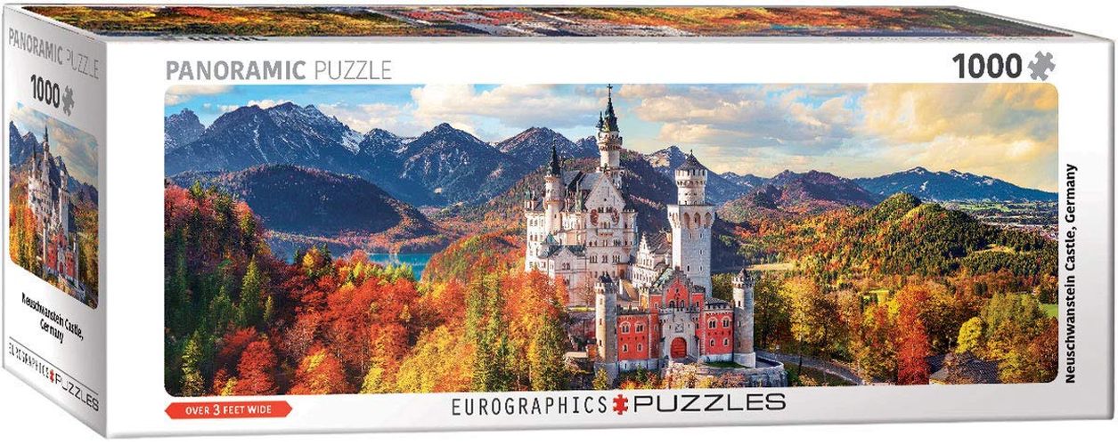 EUROGRAPHICS Neuschwanstein Castle In Autumn Panoramic 1000 Piece Puzzle - PUZZLES