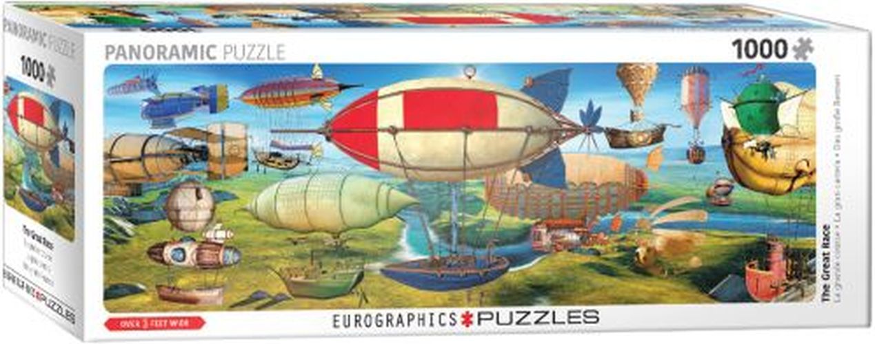 EUROGRAPHICS The Great Race 1000 Piece Panoramic Puzzle - PUZZLES