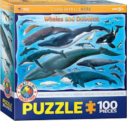 EUROGRAPHICS Whales And Dolphins 100 Piece Puzzle - PUZZLES