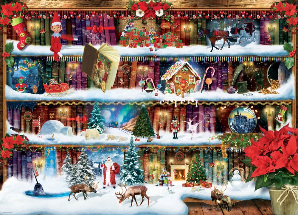 EUROGRAPHICS Christmas Stories 300 Oversize Piece Puzzle - PUZZLES