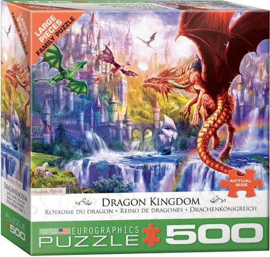 EUROGRAPHICS Dragon Kingdom 500 Oversize Piece Puzzle - 
