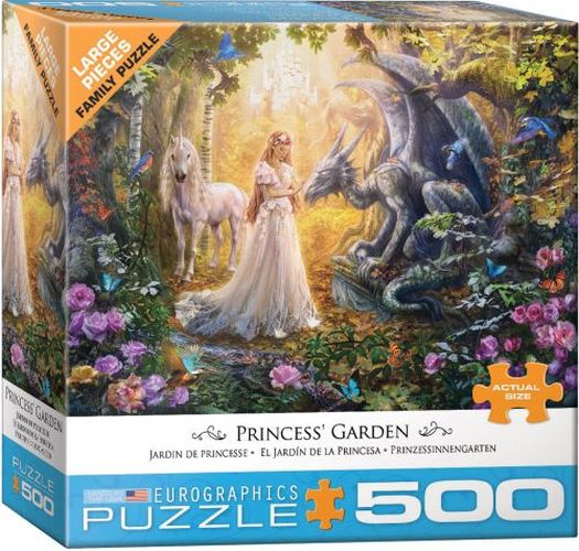 EUROGRAPHICS Princess Garden 500 Oversized Piece Puzzle - PUZZLES