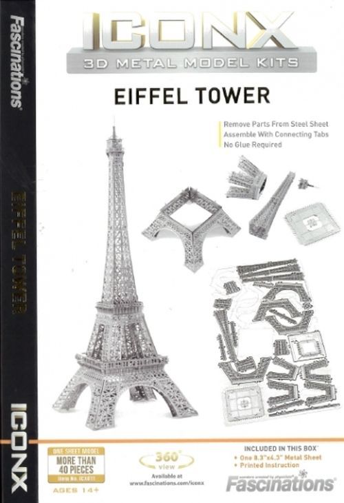 FASCINATIONS Eiffel Tower Iconix Metal Earth - .