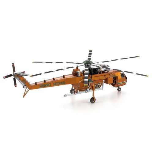 FASCINATIONS S-64 Skycrane Helicopter Metal Model Kit - 