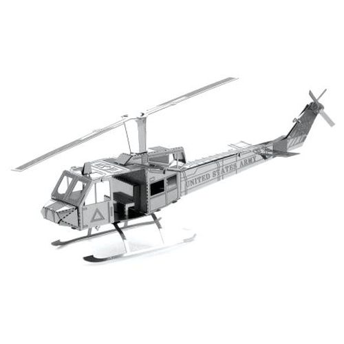 FASCINATIONS Uh-1 Huey Helicopter Plane 3 D Metal Earth Model Kit - 