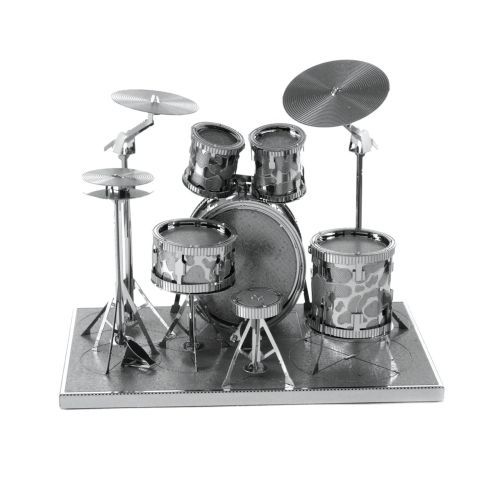 FASCINATIONS Drum Set Musical Instruments Metal Earth - .