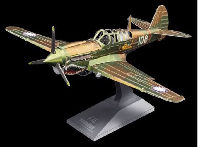 FASCINATIONS P40 Warhawk Plane Metal Earth - .