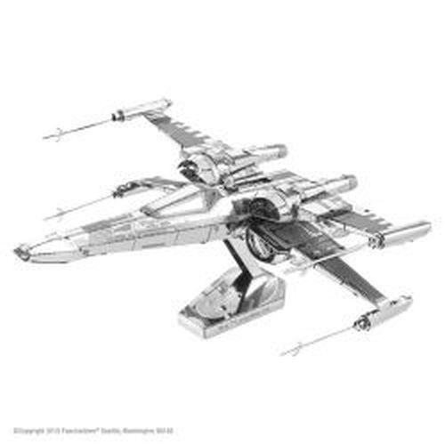 FASCINATIONS Poe Damerons X-wing Fighter Star Wars Metal Earth Model Kit - CONSTRUCTION