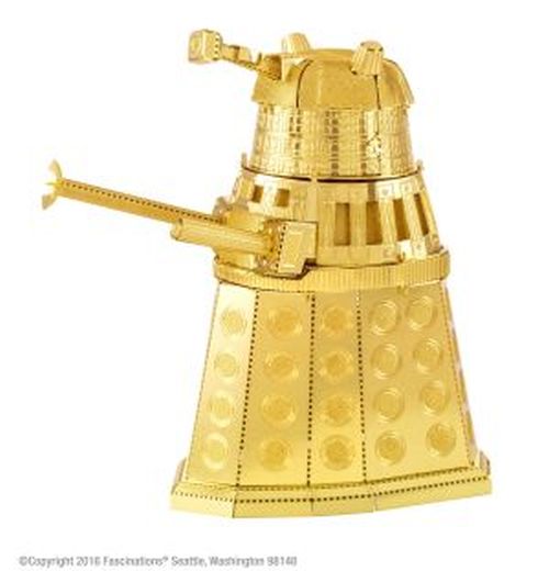 FASCINATIONS Gold Dalek Doctor Who Metal Earth Model Kit - CONSTRUCTION