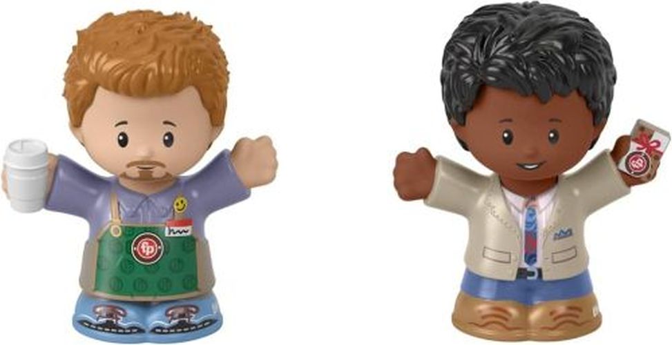 FISHER PRICE Man In Green Apron And Man In Tie Little People Play Set - PRESCHOOL