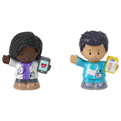 FISHER PRICE Woman In Doctor Outfit And Doctor Little People Play Set - .