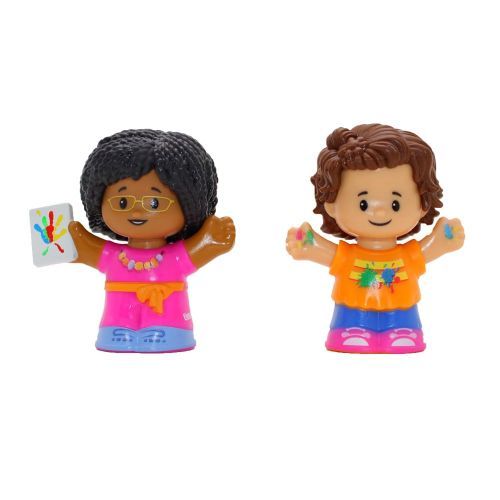 FISHER PRICE Girl In Pink Shirt And Boy Little People Play Set - PRESCHOOL