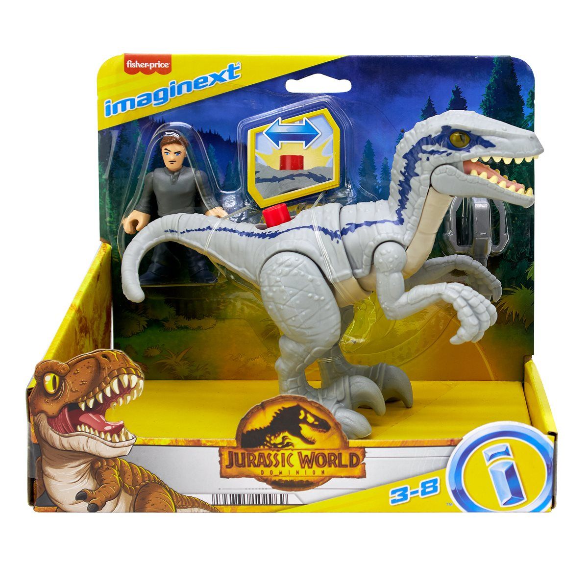 FISHER PRICE Breakout Blue Jurassic World Dominion Imaginext Dinosaur - 