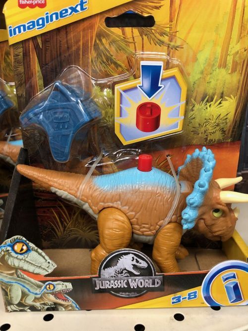 FISHER PRICE Triceratops Jurassic World Dinosaur - .