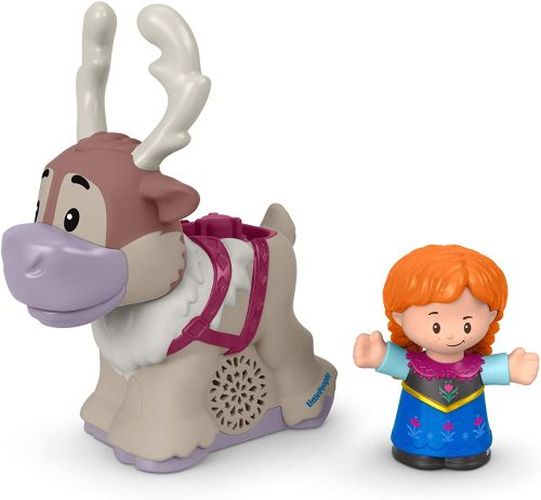 FISHER PRICE Anna And Sven Frozen Disney Princess Little People With Horse - 