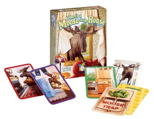 GAMEWRIGHT There Is A Moose In The House Card Game - BOARD GAMES
