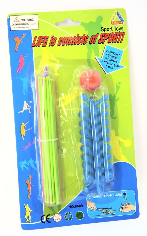 GIRL FUN TOYS Jacks Or Jaxs With Ball And Pick Up Stick Game - BOARD GAMES