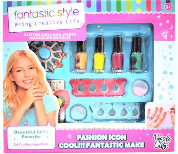 GIRL FUN TOYS Glitter Girls Nail Party Manucure Set - 