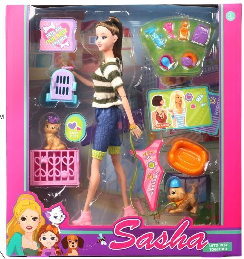 GIRL FUN TOYS Fashion Doll With Tiny Animals