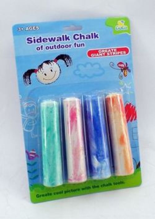 GIRL FUN TOYS Side Walk Chalk Multi Color - 