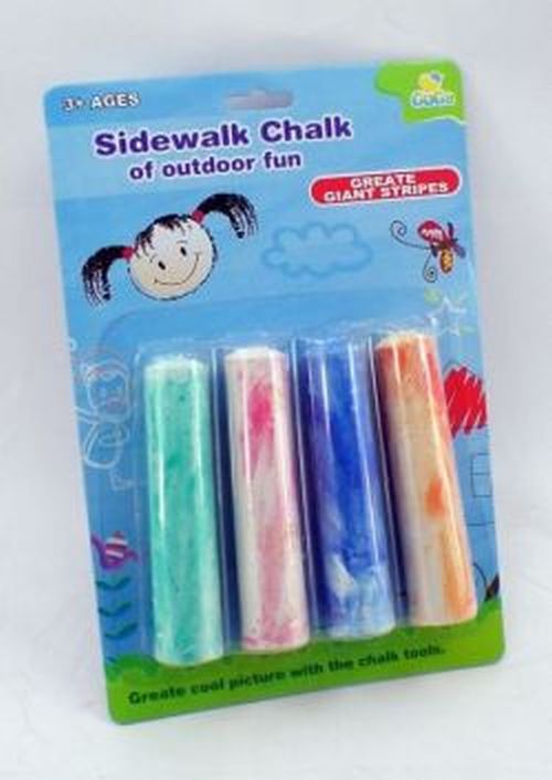 GIRL FUN TOYS Side Walk Chalk Multi Color - .