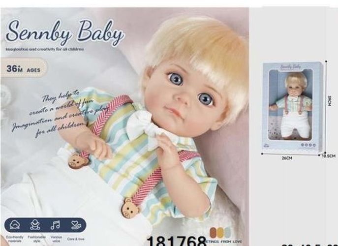 GIRL FUN TOYS 14 Inch Boy Blonde Baby Doll - 